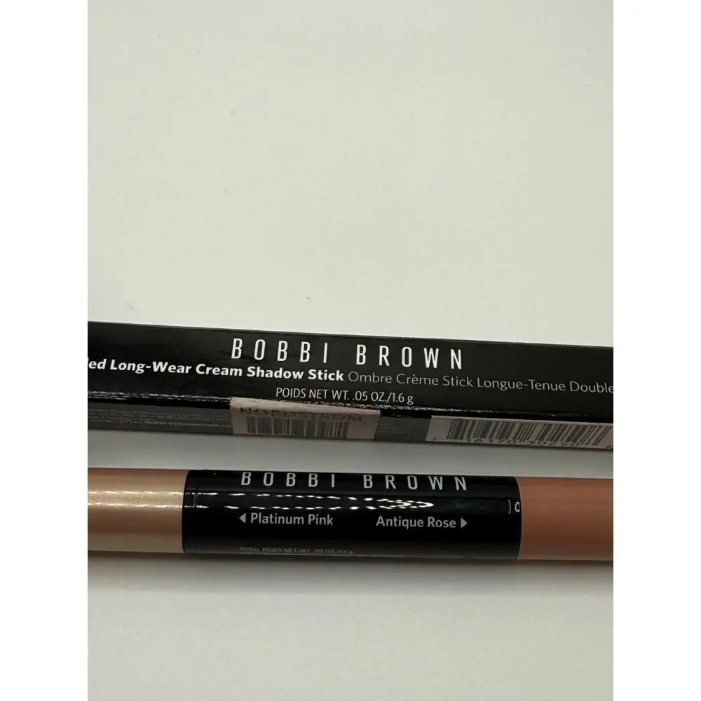 Bobbi Brown Dual-Ended Long-Wear Cream Shadow Stick Platinum Pink Antique Rose